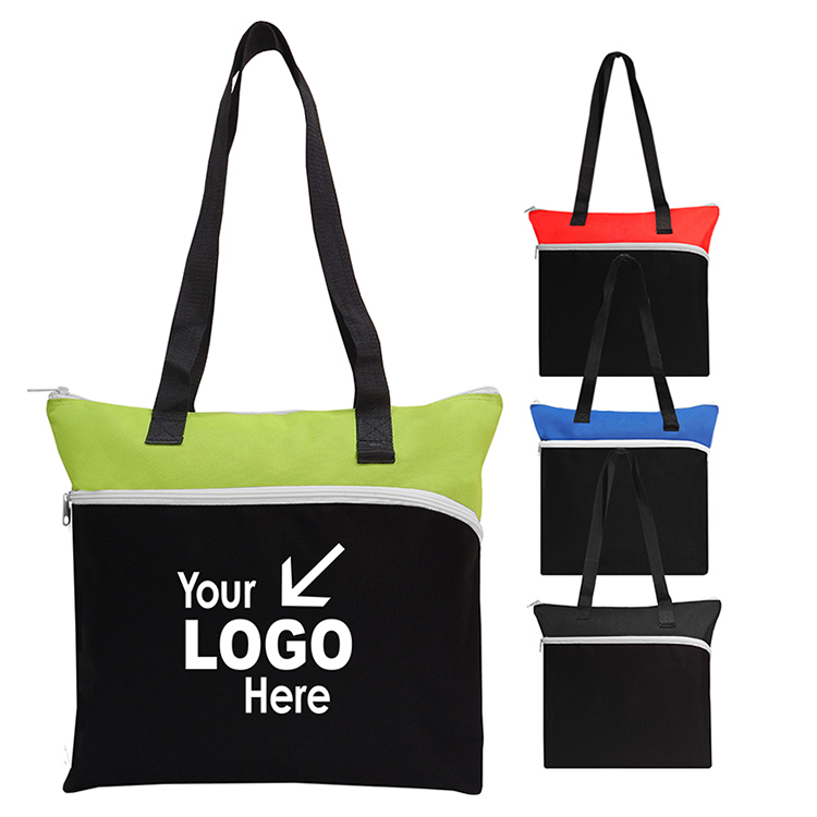 Large Front Zipper Tote Large Front Zipper Tote